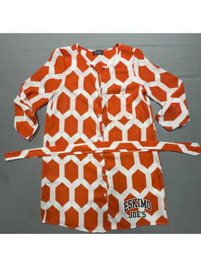 Gameday Couture Womens Eskimo Joes Tunic Adult M Orange Geometric OSU Game Day